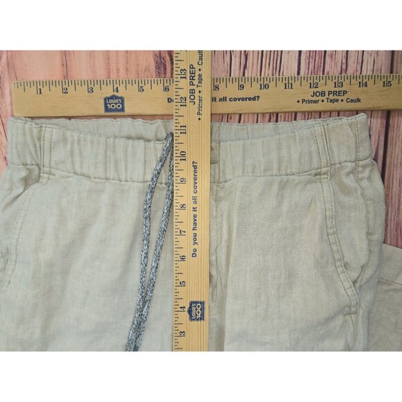 Tommy Bahama Womens Linen-Blend Capris Small Beige - Picture 7 of 8